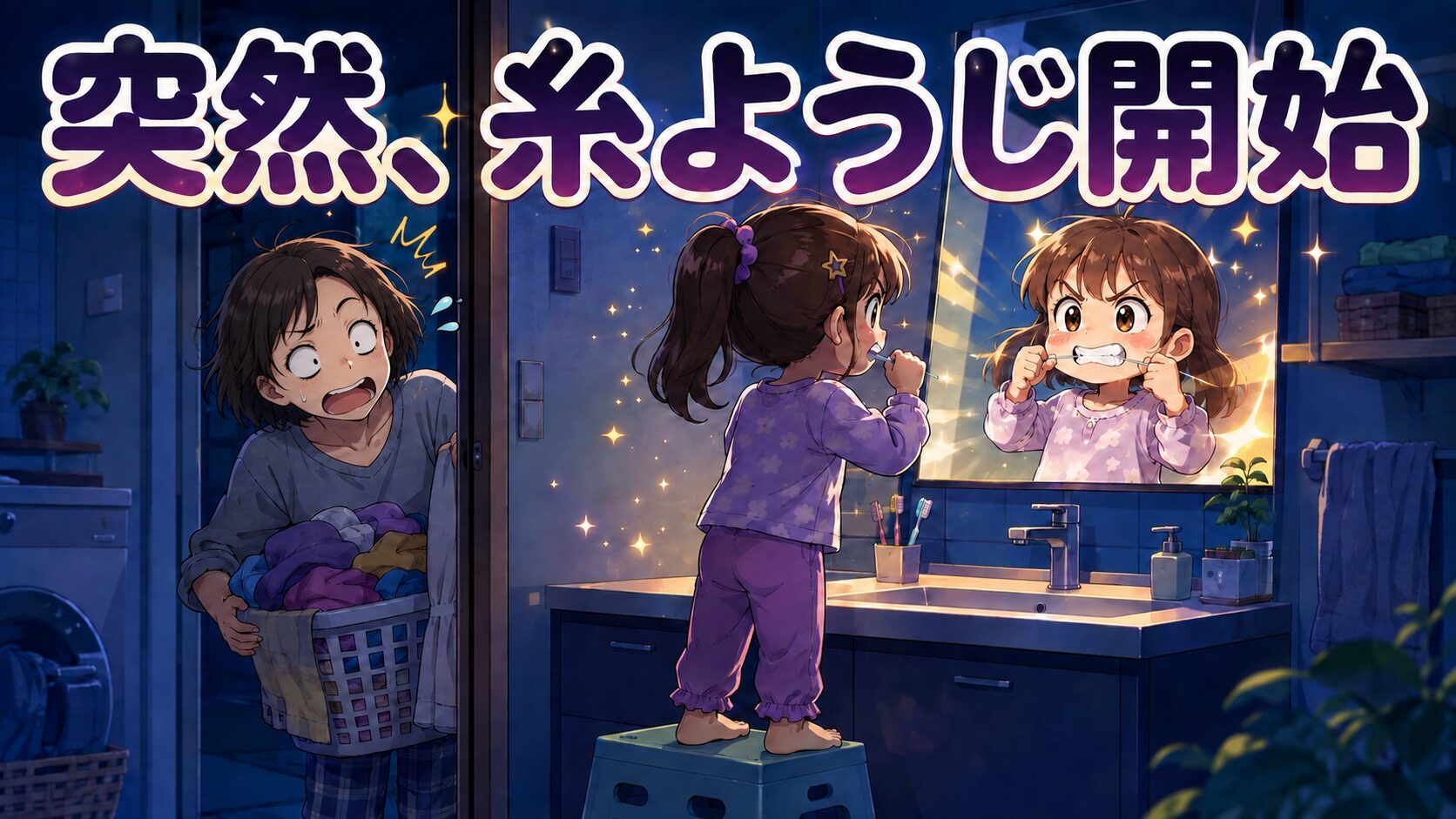永久歯がないと知った夜、突然自ら糸ようじを始めたADHD娘