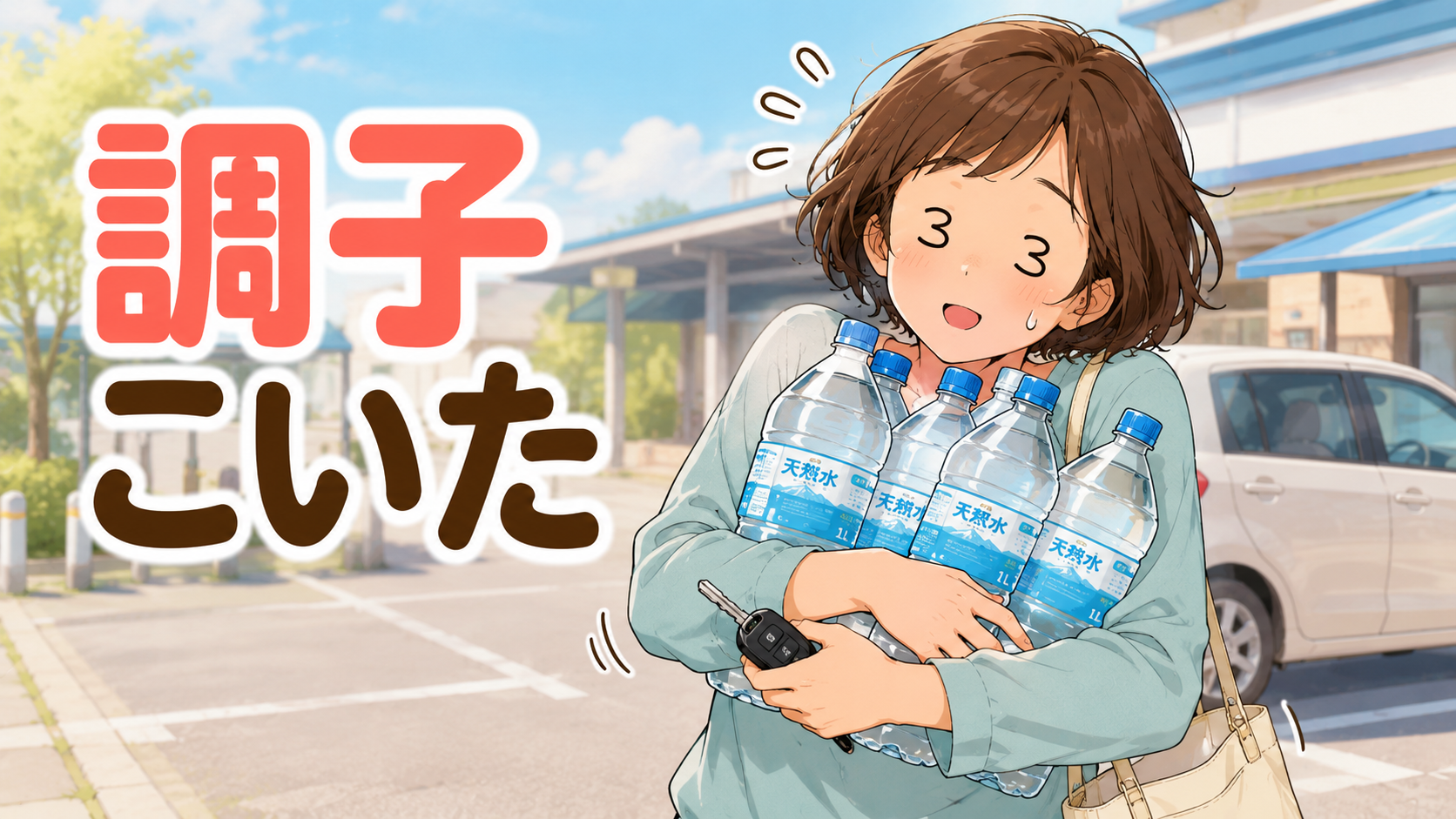 術後に4リットルの水を持ち、調子に乗りすぎたと振り返る女性
